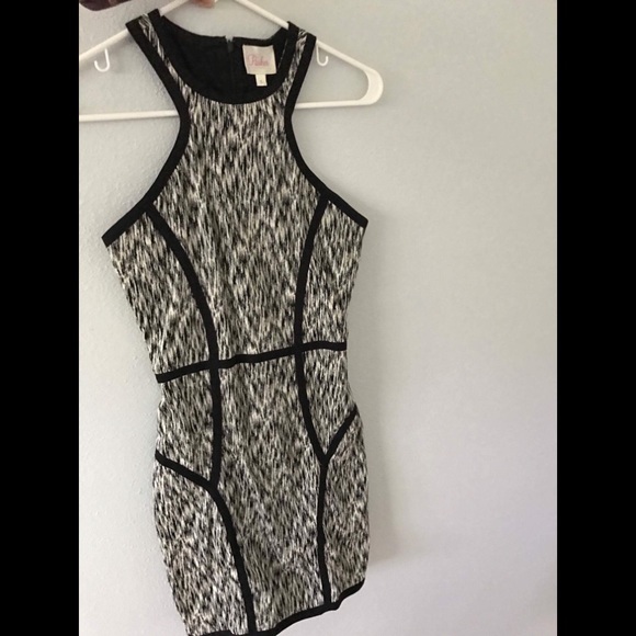 'Palms' Stretch Sheath Dress SMALL - Picture 4 of 4